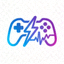 电竞比分网流线型发光电竞品牌Logo